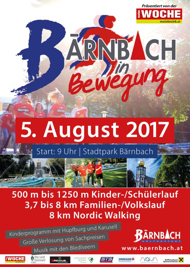 plakat A1 bärnbach in bewegung 2017