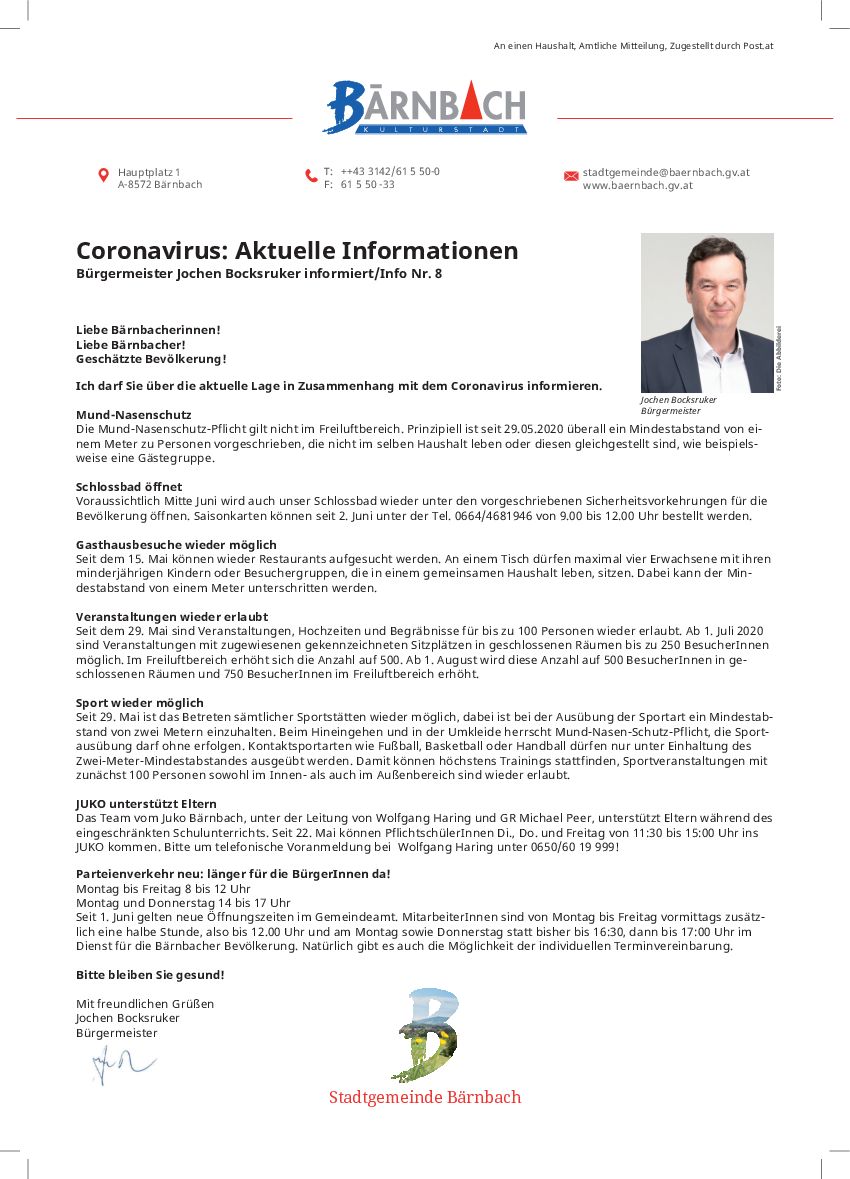 Infoblatt Nr. 8