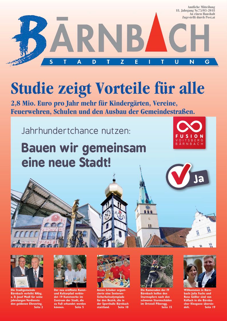 Titelseite Stadtzeitung 3 2018